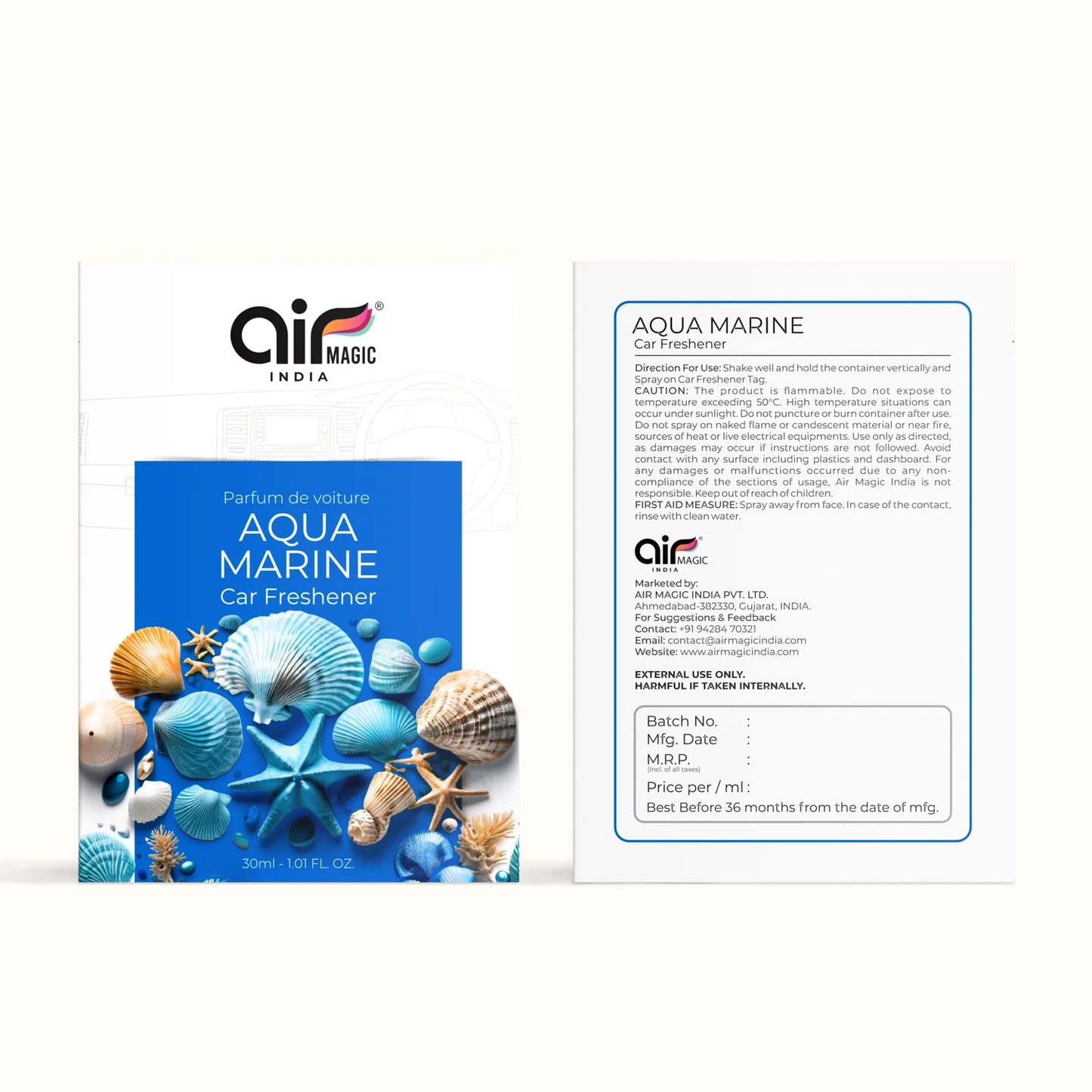 Aqua Marine – Fresh & Breezy | Aquatic Car Perfume