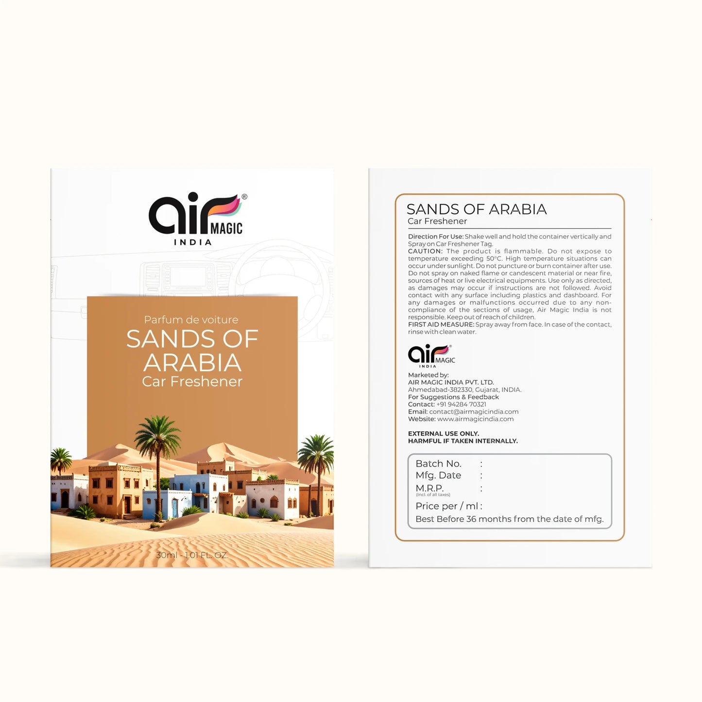 Sands of Arabia – Exotic & Spicy | Arabic Car Perfume