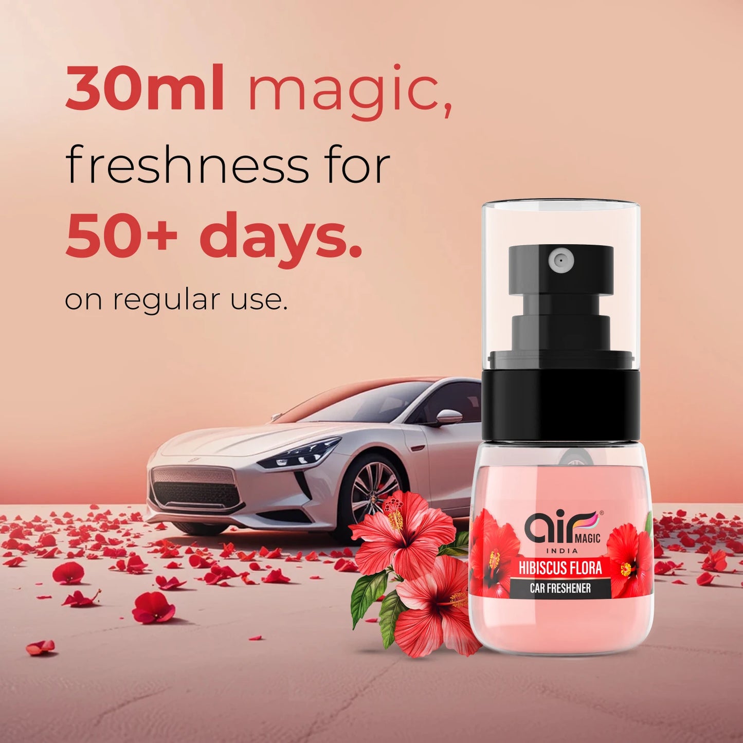 Hibiscus Flora – Bright & Tropical | Floral Car Perfume