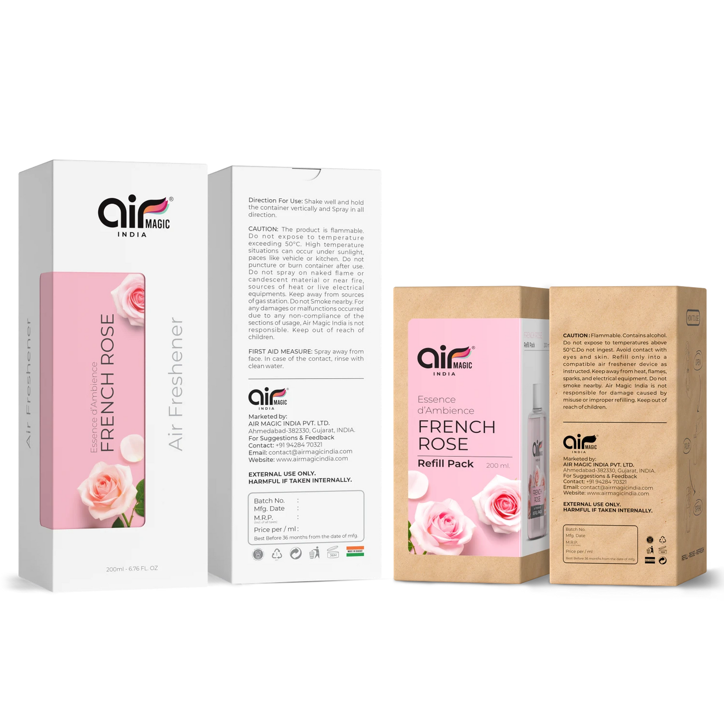 French Rose – Classic & Romantic | Floral Air Freshener for Home & Office