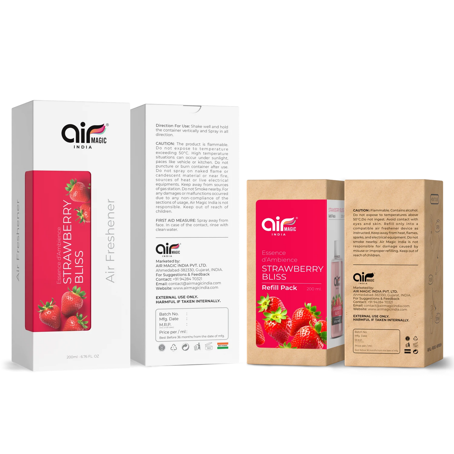 Strawberry Bliss – Sweet & Playful | Fruity Air Freshener for Home & Office