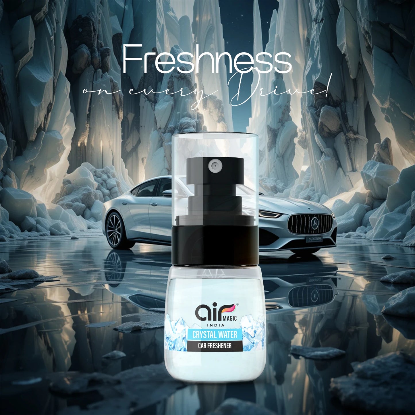 Crystal Water – Cool & Clean | Aquatic Car Perfume