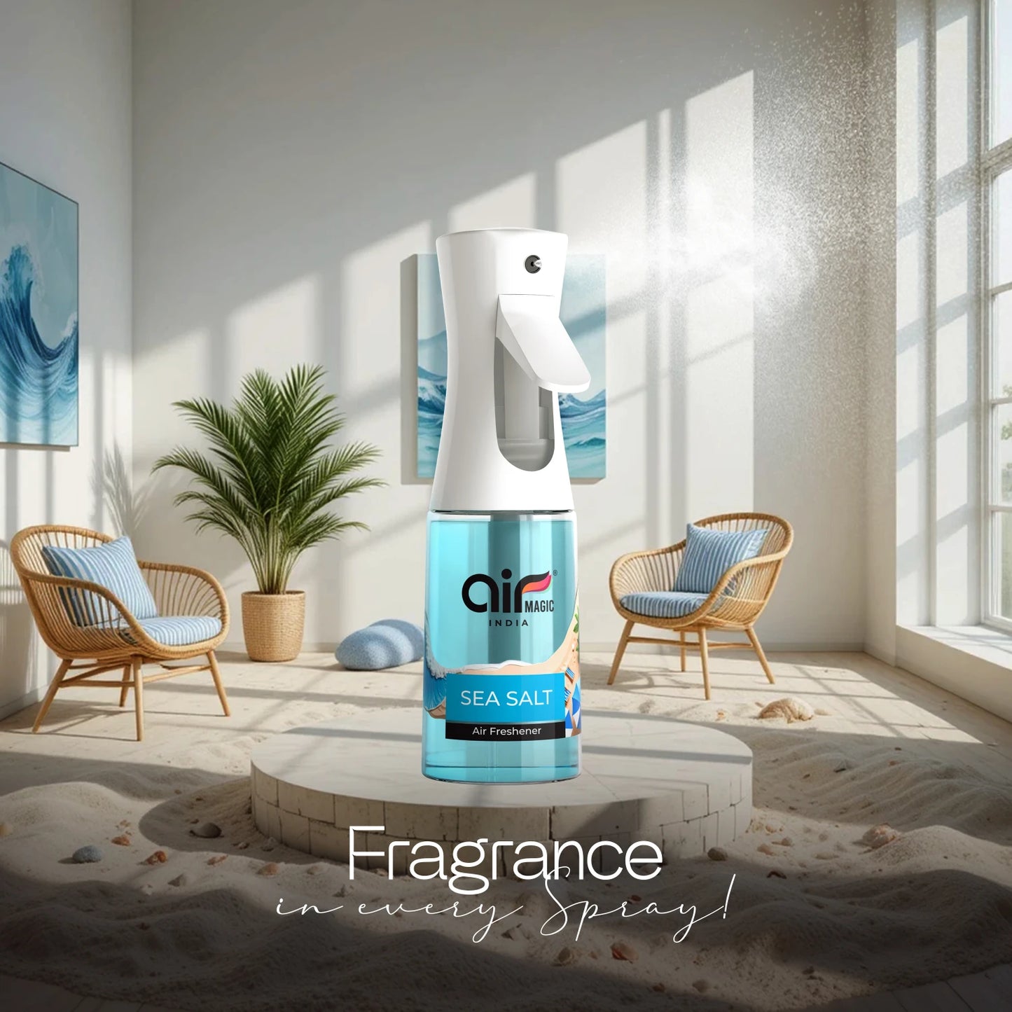 Sea Salt – Clean & Coastal | Aquatic Air Freshener for Home & Office