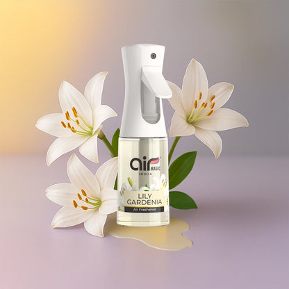 Lily Gardenia – Soft & Delicate | Floral Air Freshener for Home & Office