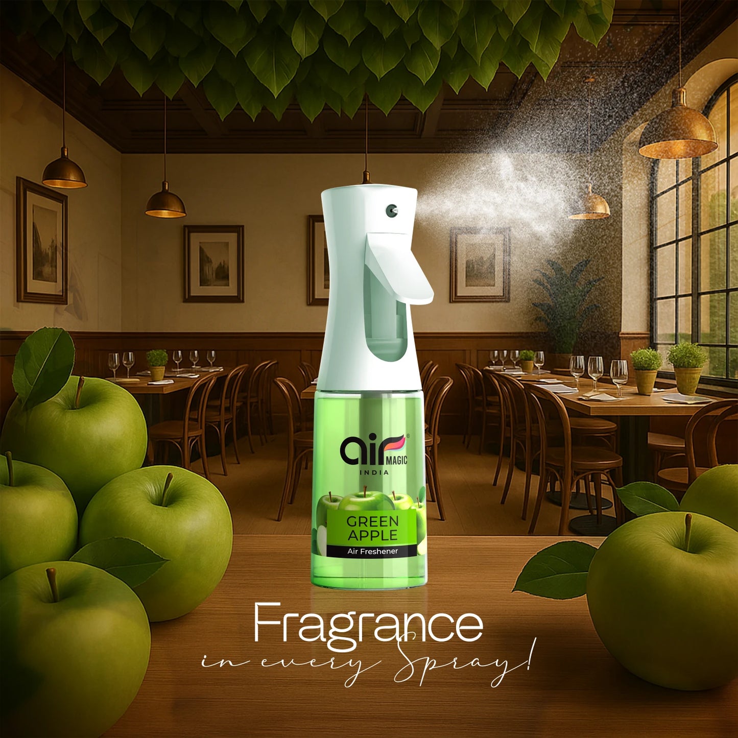 Green Apple – Crisp & Fresh | Fruity Air Freshener for Home & Office