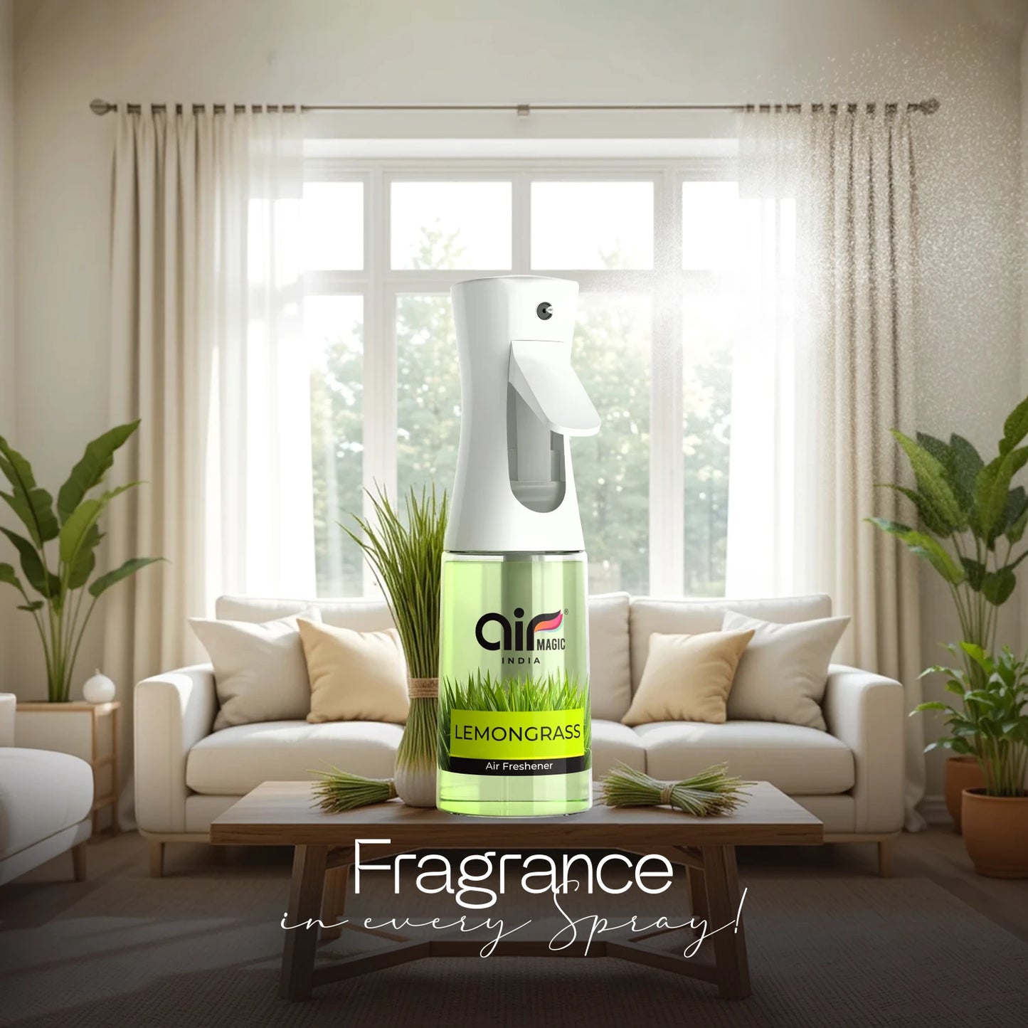 Lemongrass – Fresh & Uplifting | Organic Air Freshener for Home & Office