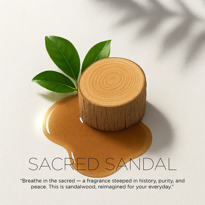 Sacred Sandal – Woody & Tranquil | Organic Air Freshener for Home & Office