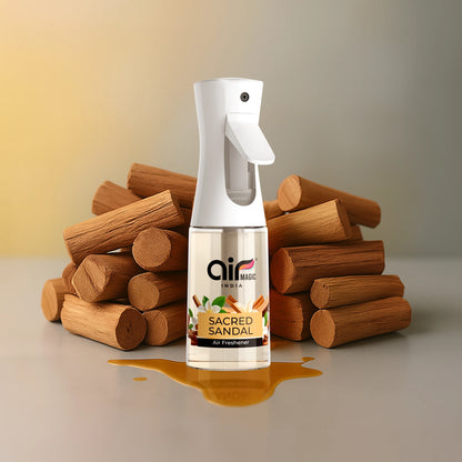 Sacred Sandal – Woody & Tranquil | Organic Air Freshener for Home & Office