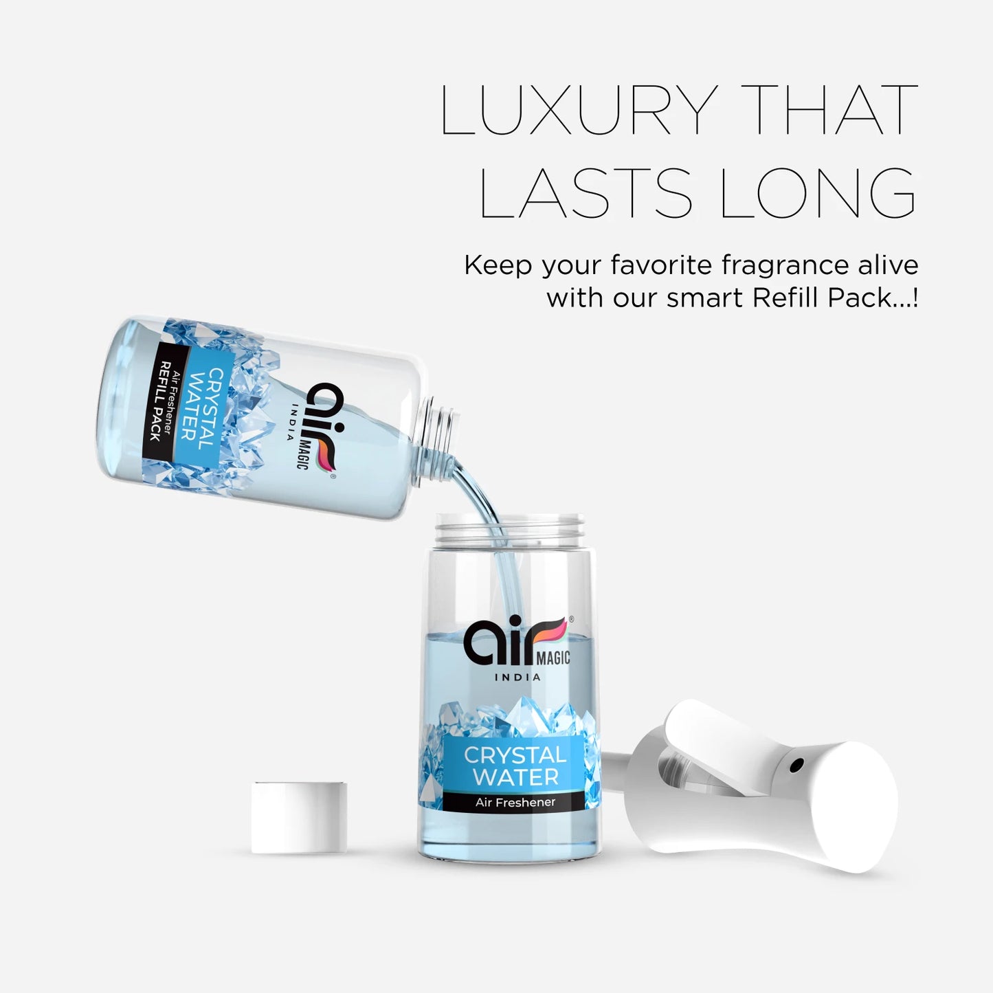 Crystal Water – Cool & Refreshing | Aquatic Air Freshener for Home & Office