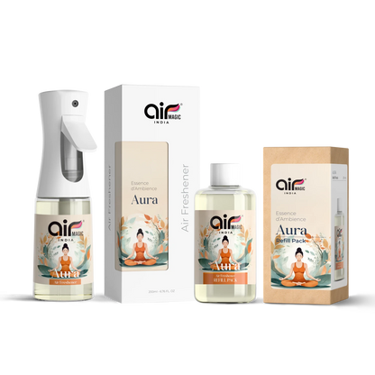 Aura – Fresh & Energizing | Meditation & Yoga Air Freshener for Home & Office