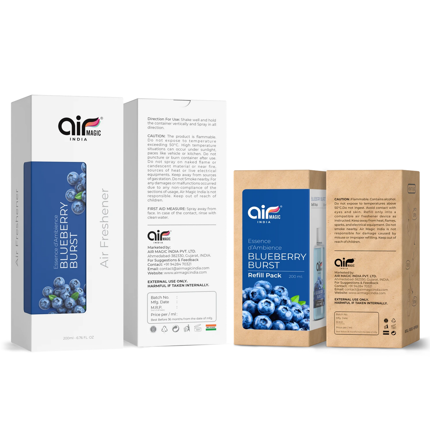 Blueberry Burst – Sweet & Juicy | Fruity Air Freshener for Home & Office