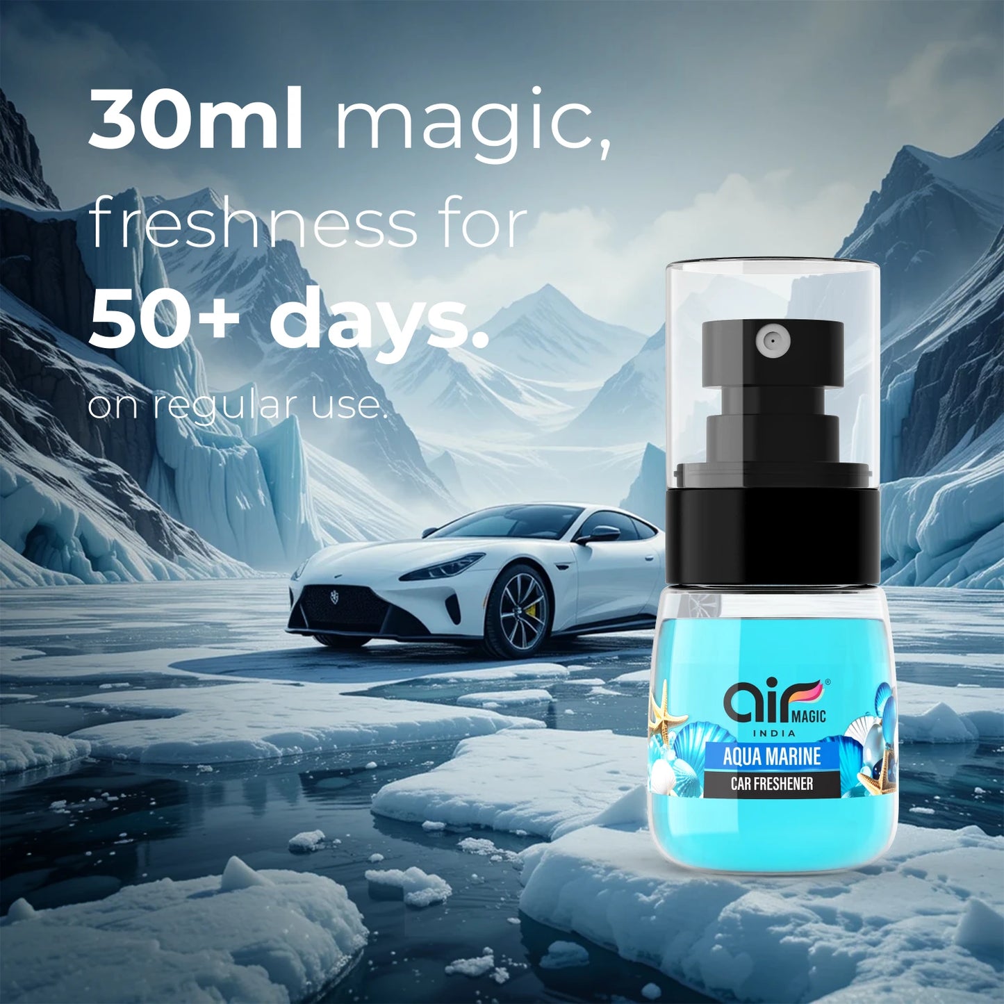 Himalayan Ice – Icy & Reviving | Aquatic car perfume