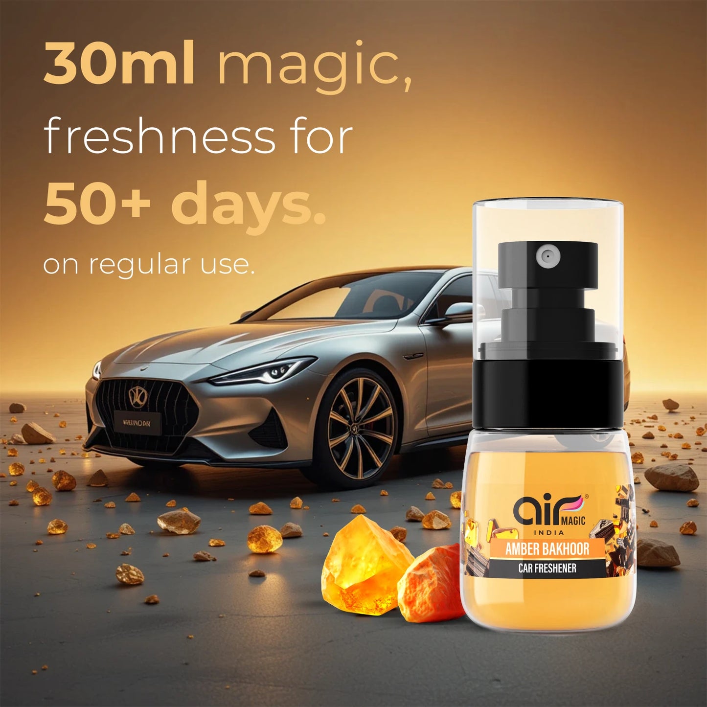 Amber Bakhoor – Warm & Resinous | Arabic Car Perfume
