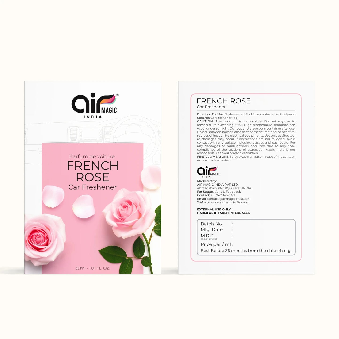 French Rose – Classic & Romantic | Floral Car Perfume
