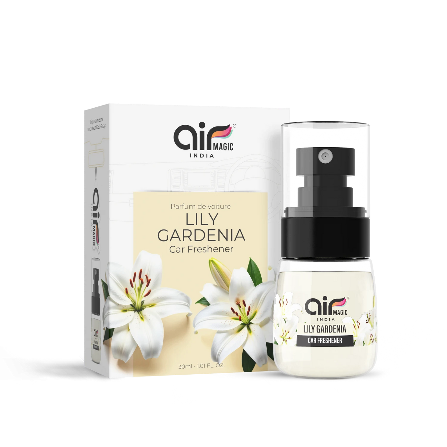 Lily Gardenia – Soft & Delicate | Floral Car Perfume