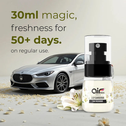 Lily Gardenia – Soft & Delicate | Floral Car Perfume