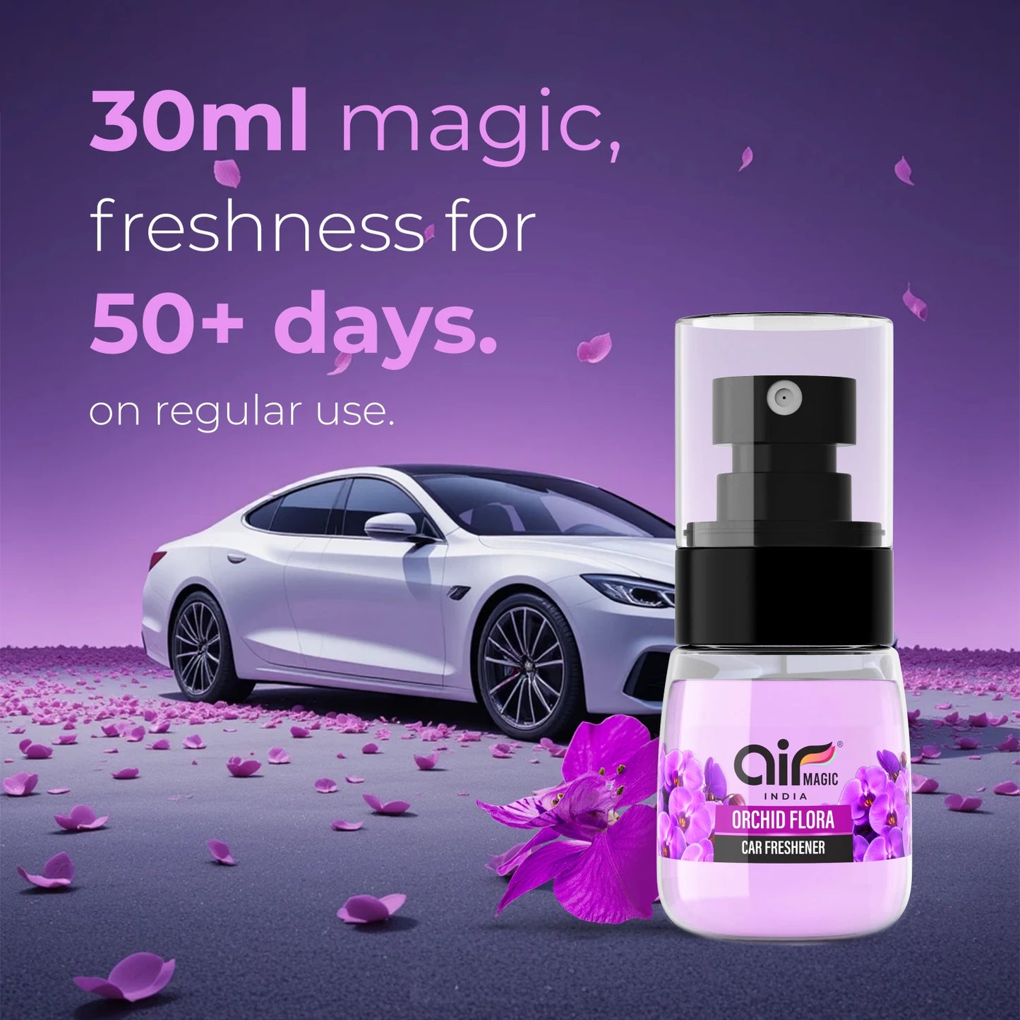 Orchid Flora – Elegant & Gentle | Floral Car Perfume