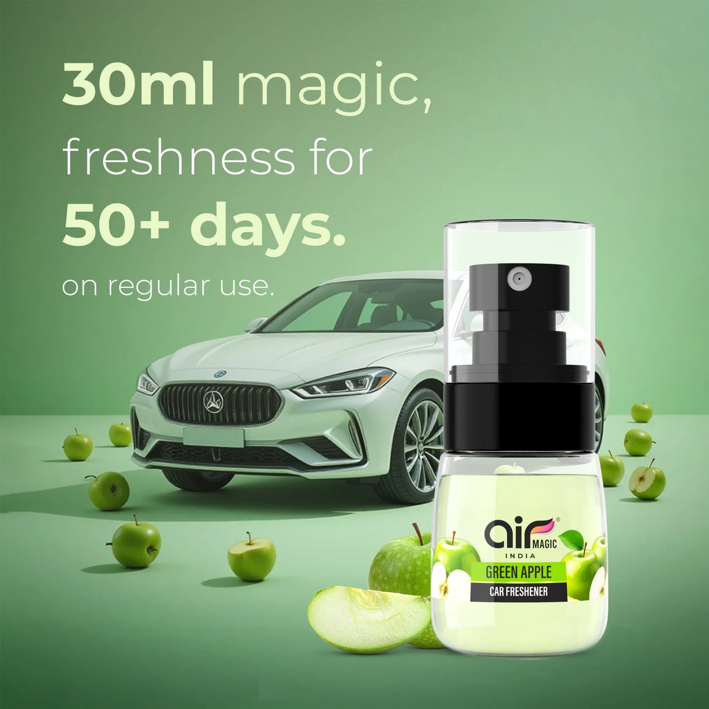 Green Apple – Crisp & Fresh | Fruity Car Perfume