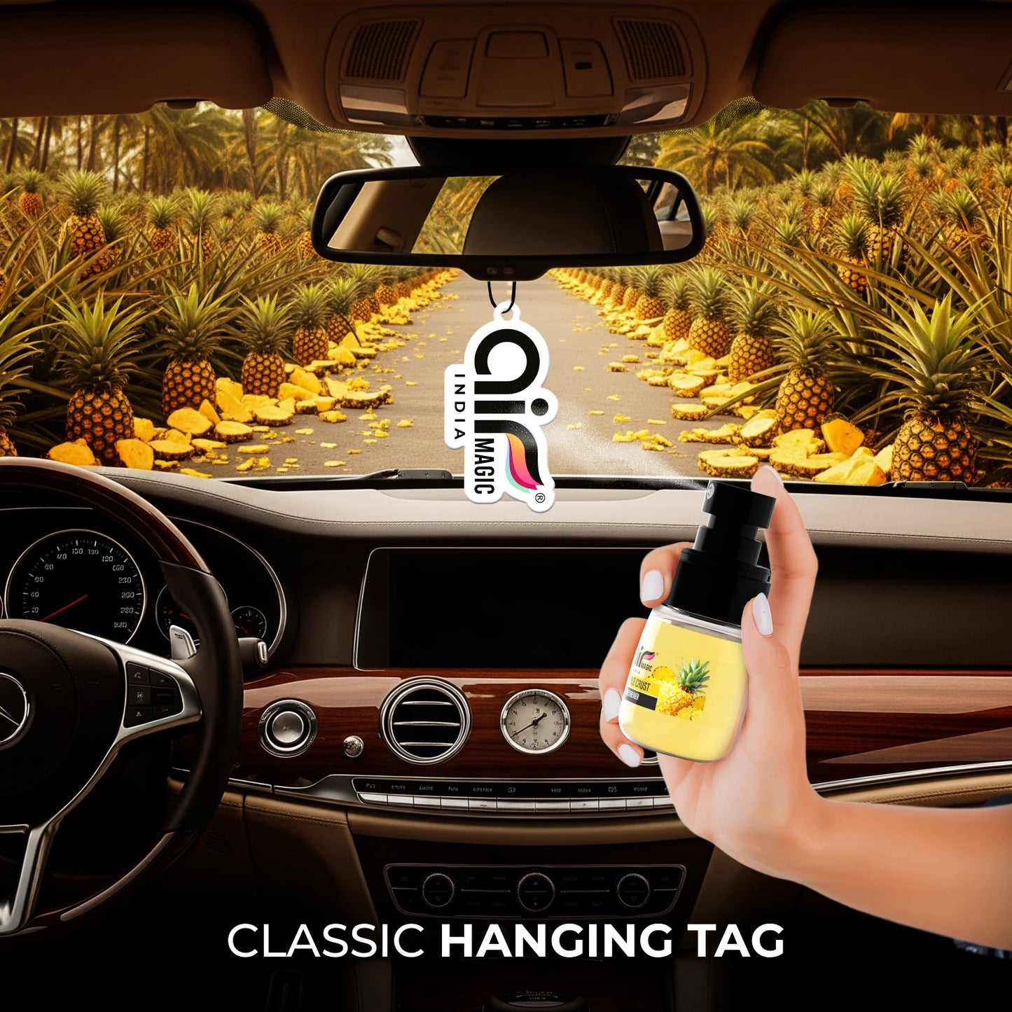 Pineapple Crust – Tropical & Vibrant | Fruity Car Perfume