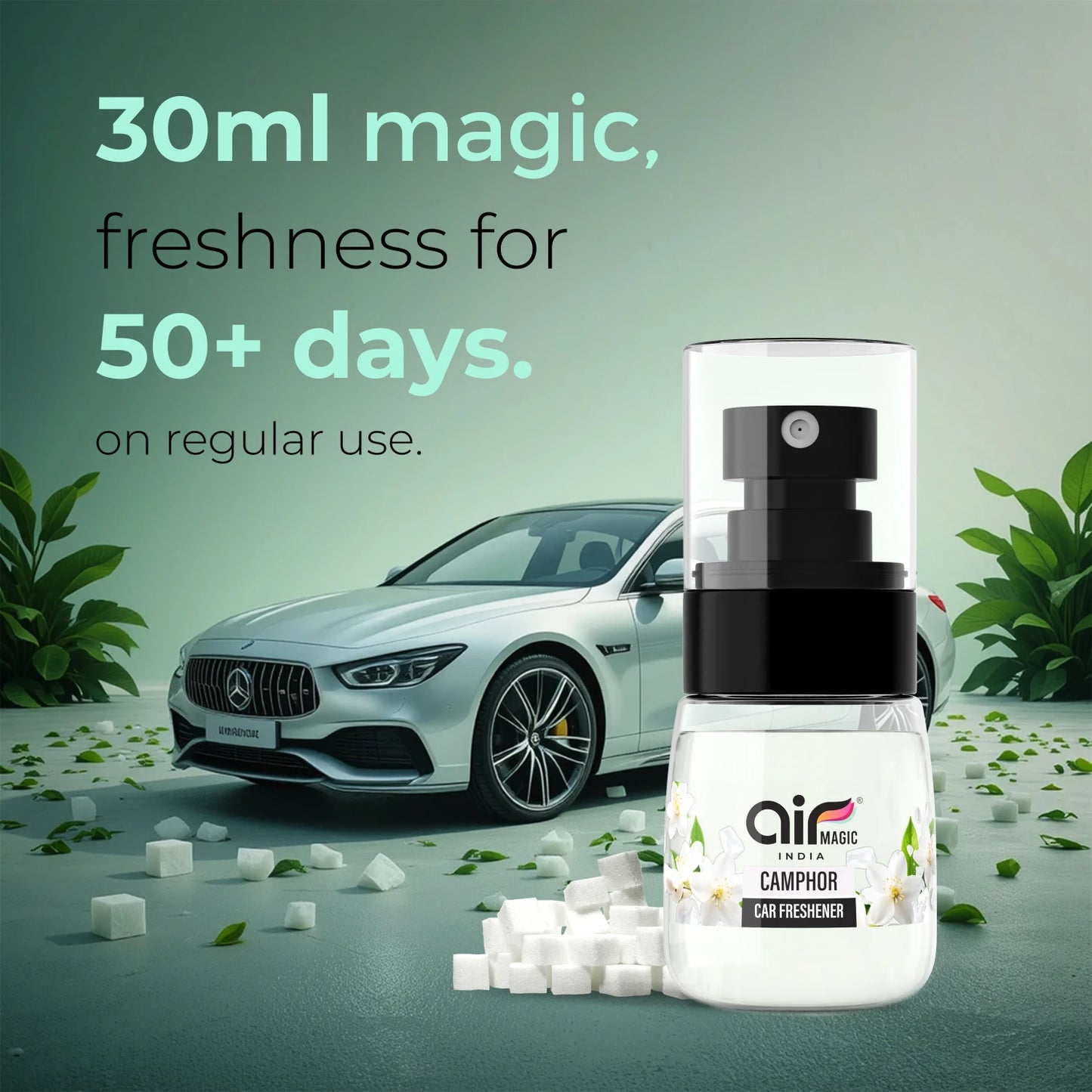 Camphor – Herbal & Revitalizing | Organic Car Perfume