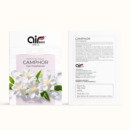 Camphor – Herbal & Revitalizing | Organic Car Perfume