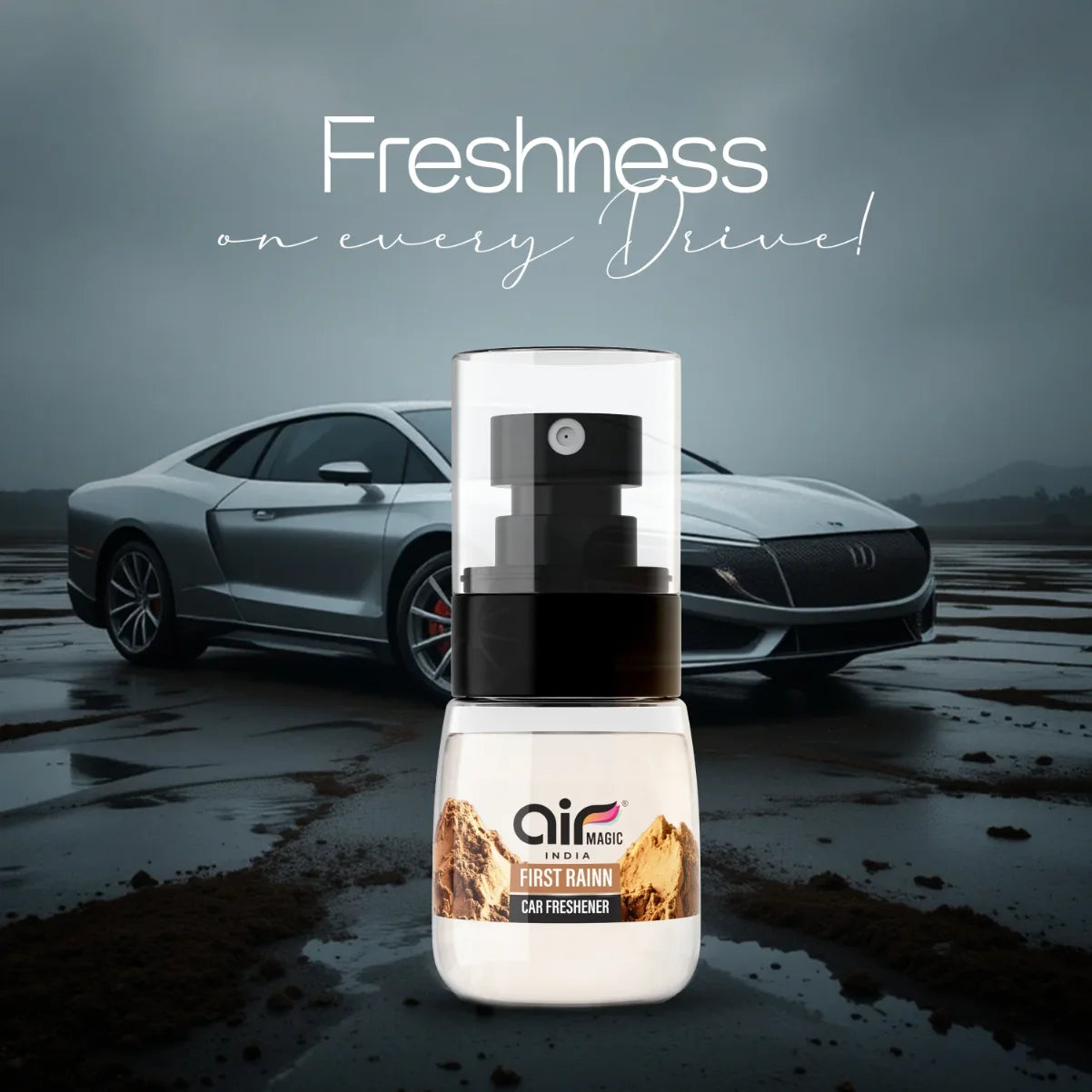 First Rainn – Earthy & Refreshing | Organic Car Perfume