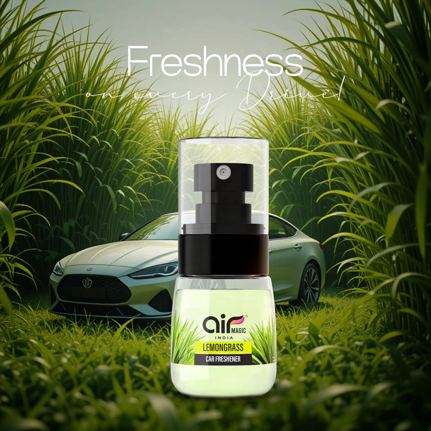 Lemongrass – Fresh & Uplifting | Organic Car Perfume