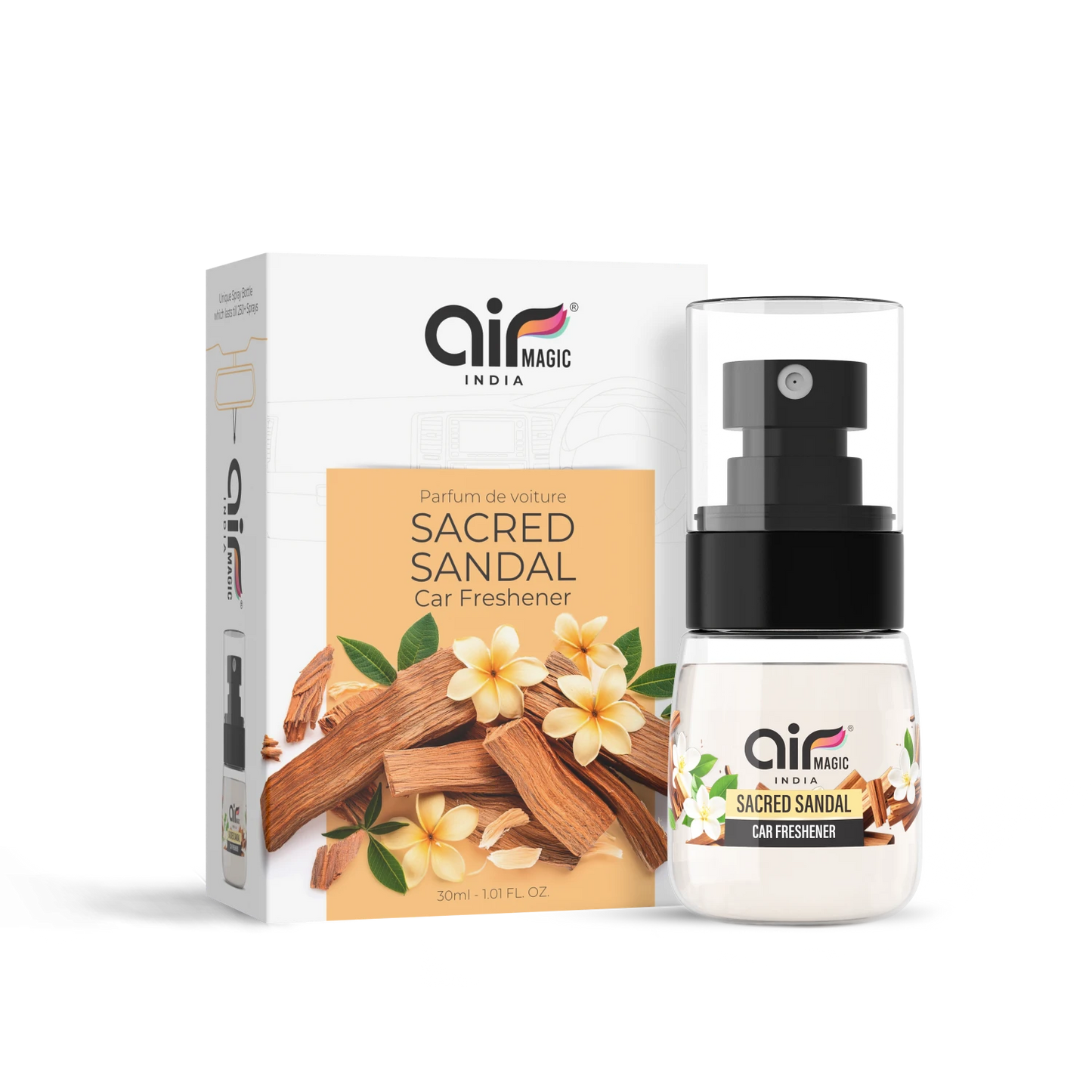 Sacred Sandal – Woody & Tranquil | Organic Car Perfume