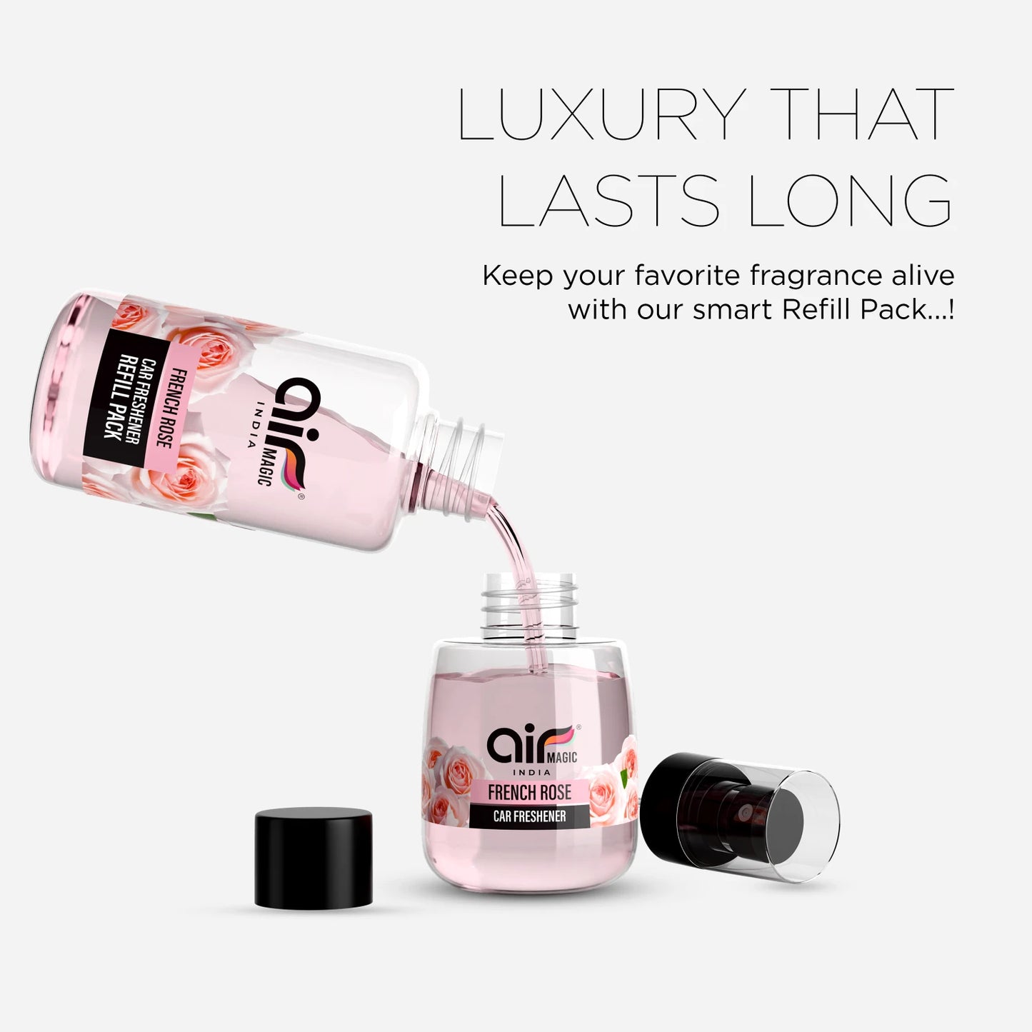 French Rose - 60ML Car Perfume Refill
