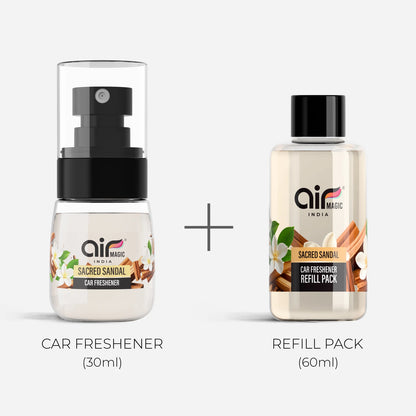 Sacred Sandal – Woody & Tranquil | Organic Car Perfume