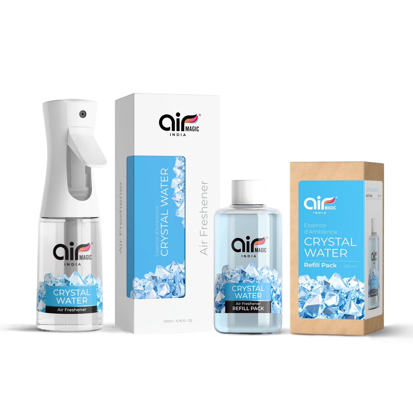 Crystal Water – Cool & Refreshing | Aquatic Air Freshener for Home & Office