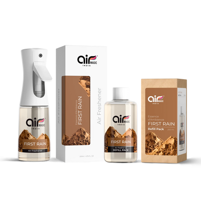 First Rain – Earthy & Refreshing | Organic Air Freshener for Home & Office