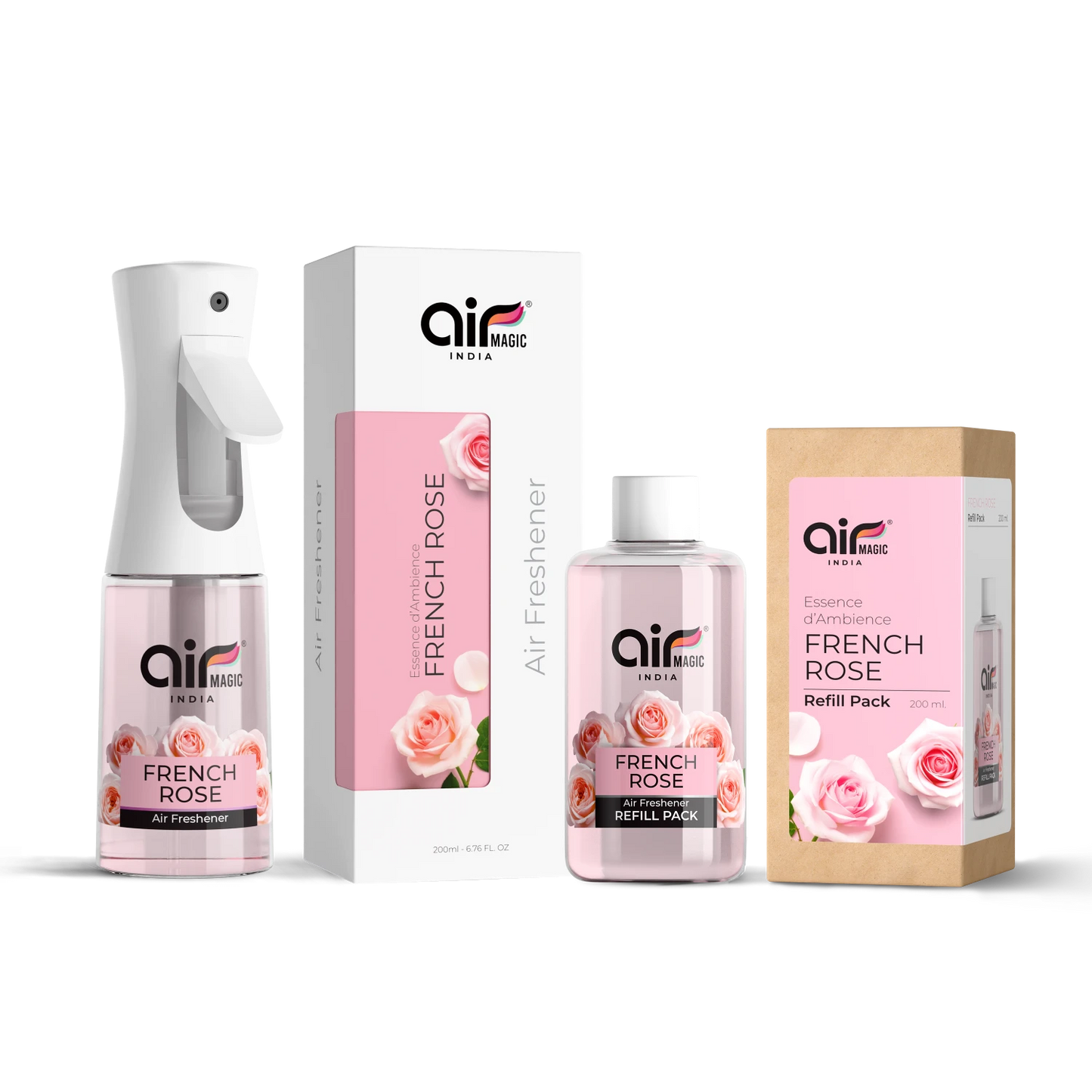 French Rose – Classic & Romantic | Floral Air Freshener for Home & Office