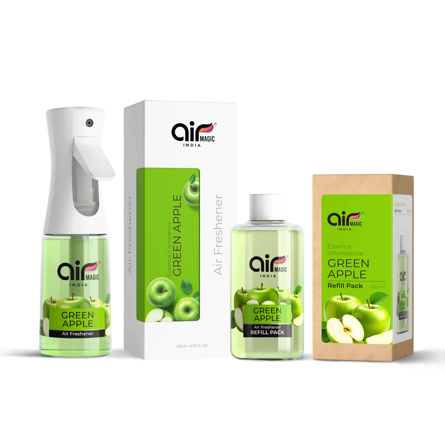 Green Apple – Crisp & Fresh | Fruity Air Freshener for Home & Office