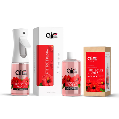Hibiscus Flora – Bright & Tropical | Floral Air Freshener for Home & Office