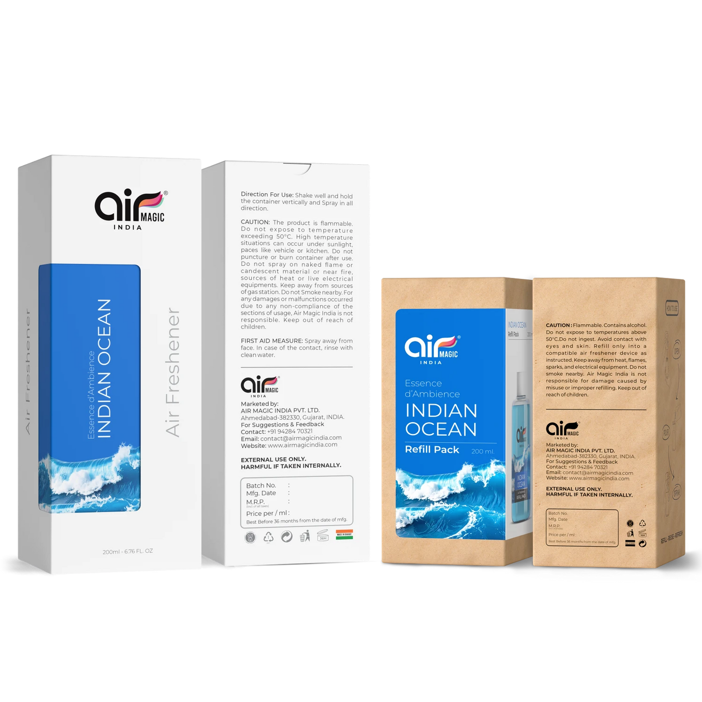 Indian Ocean – Smooth & Airy | Aquatic Air Freshener for Home & Office