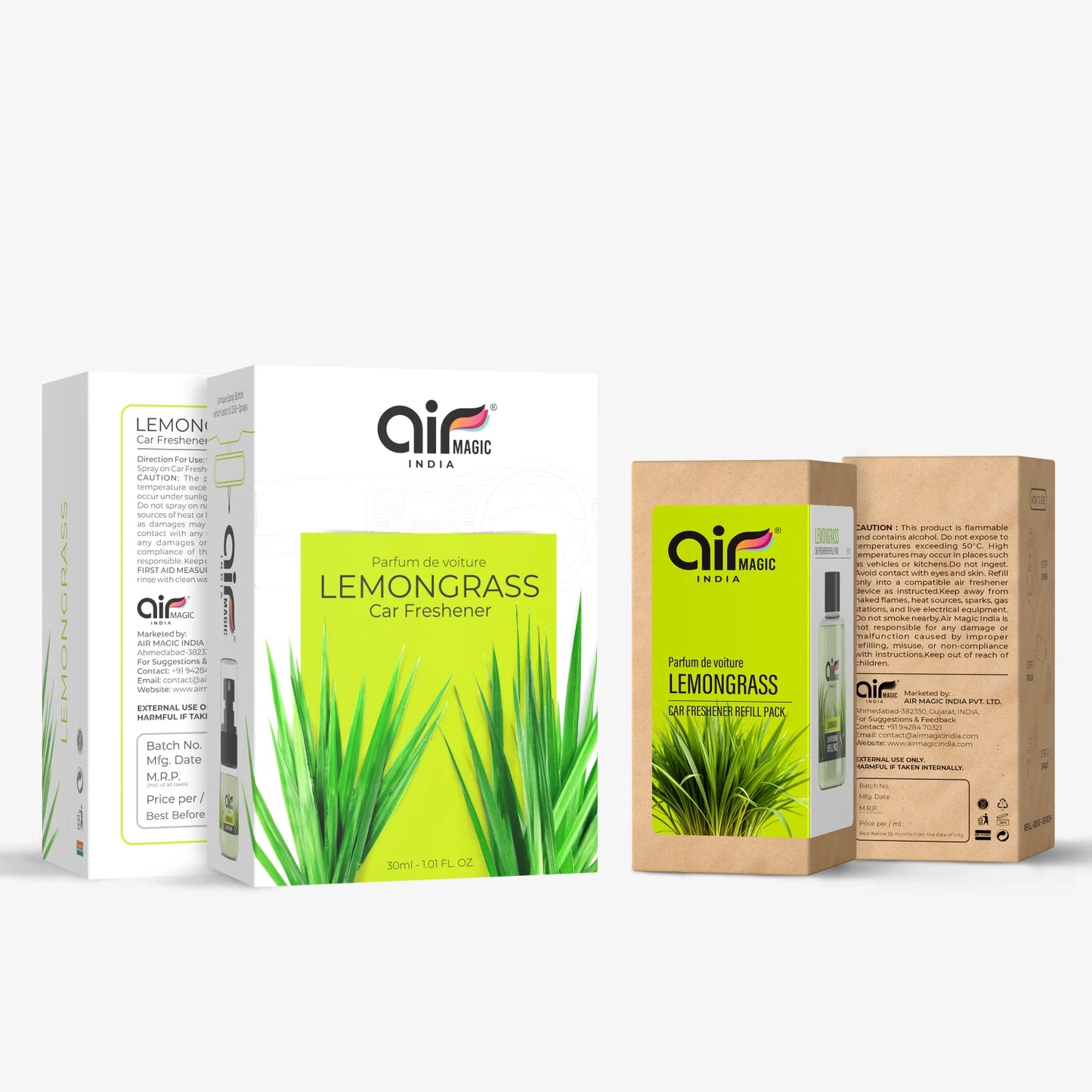 Lemongrass – Fresh & Uplifting | Organic Car Perfume