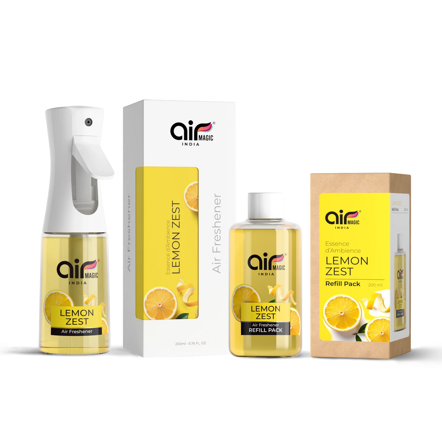 Lemon Zest – Zesty & Lively | Fruity Air Freshener for Home & Office