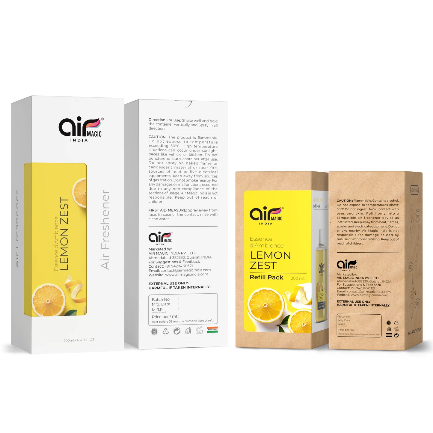 Lemon Zest – Zesty & Lively | Fruity Air Freshener for Home & Office