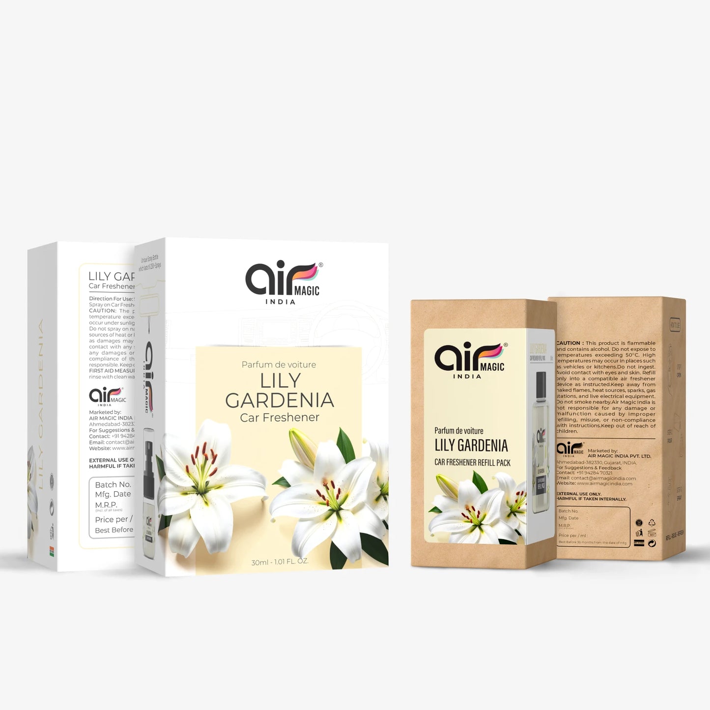Lily Gardenia – Soft & Delicate | Floral Car Perfume