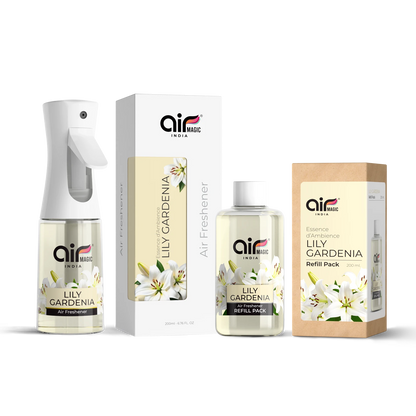 Lily Gardenia – Soft & Delicate | Floral Air Freshener for Home & Office