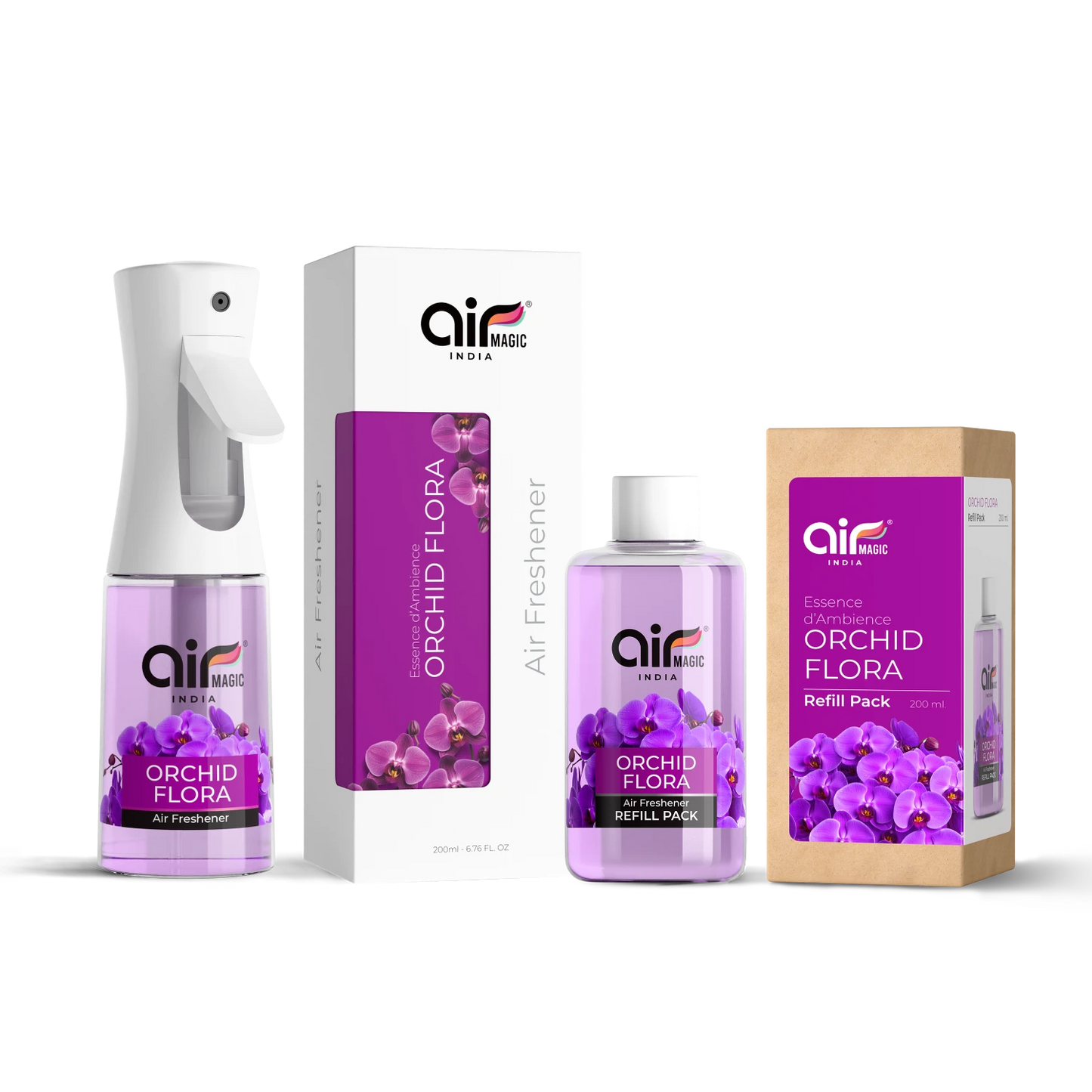 Orchid Flora – Elegant & Gentle | Floral Air Freshener for Home & Office
