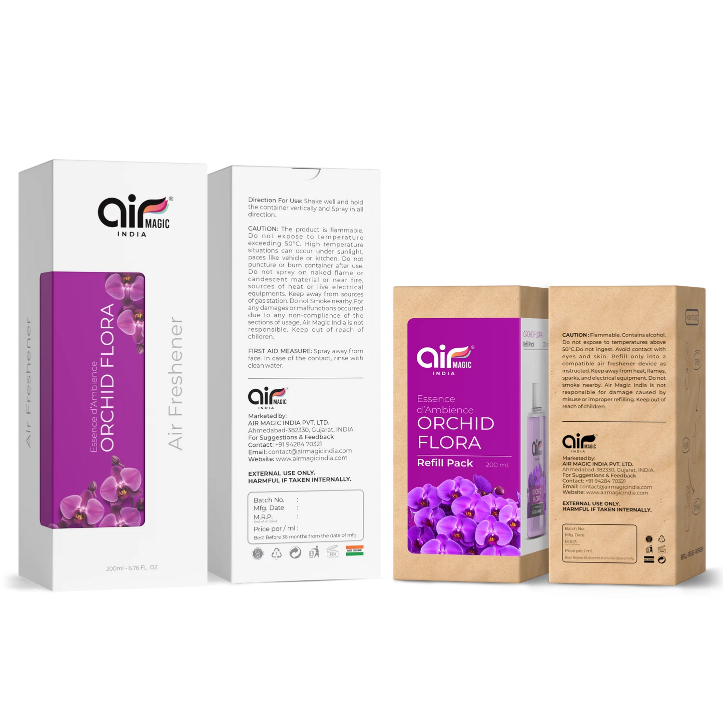 Orchid Flora – Elegant & Gentle | Floral Air Freshener for Home & Office