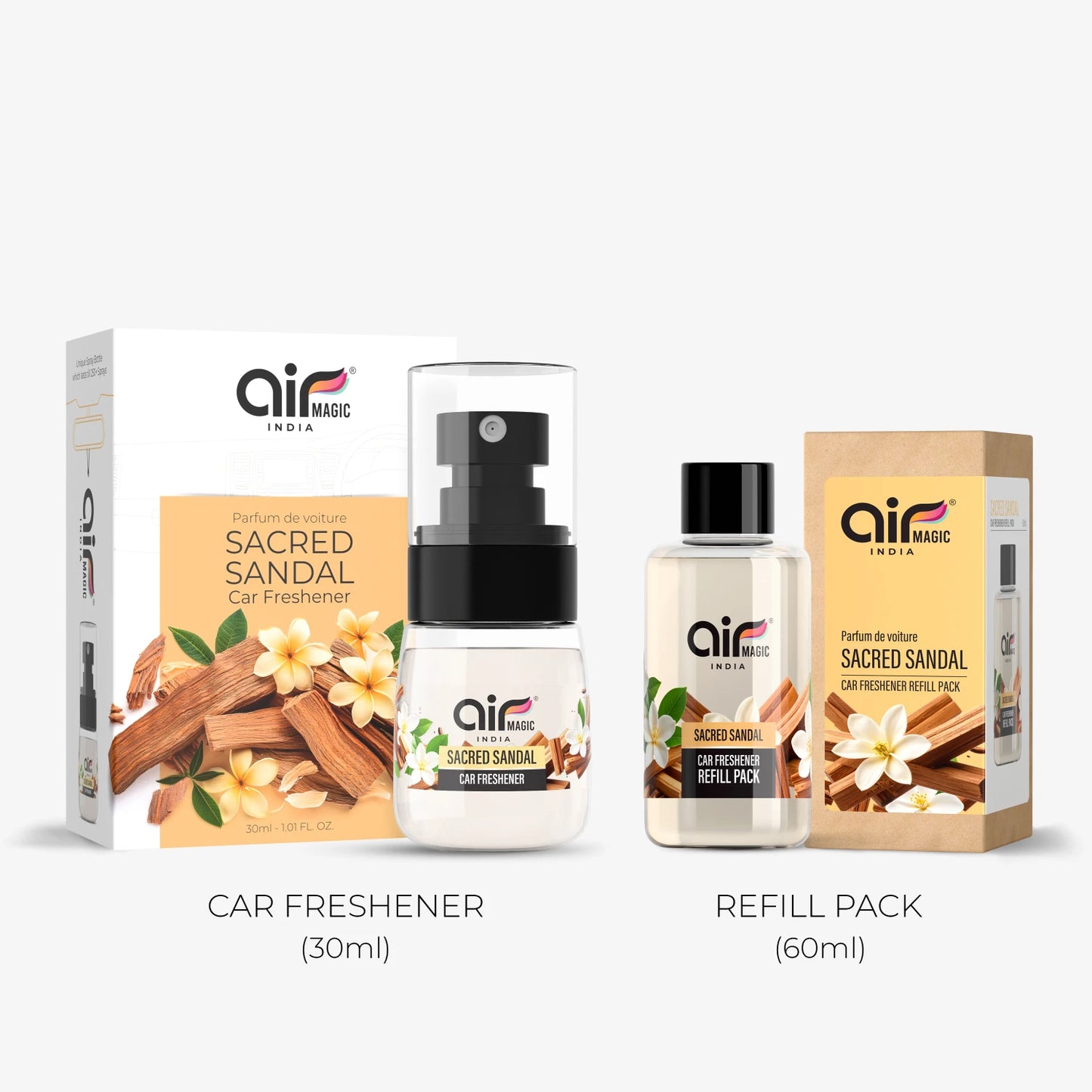 Sacred Sandal – Woody & Tranquil | Organic Car Perfume