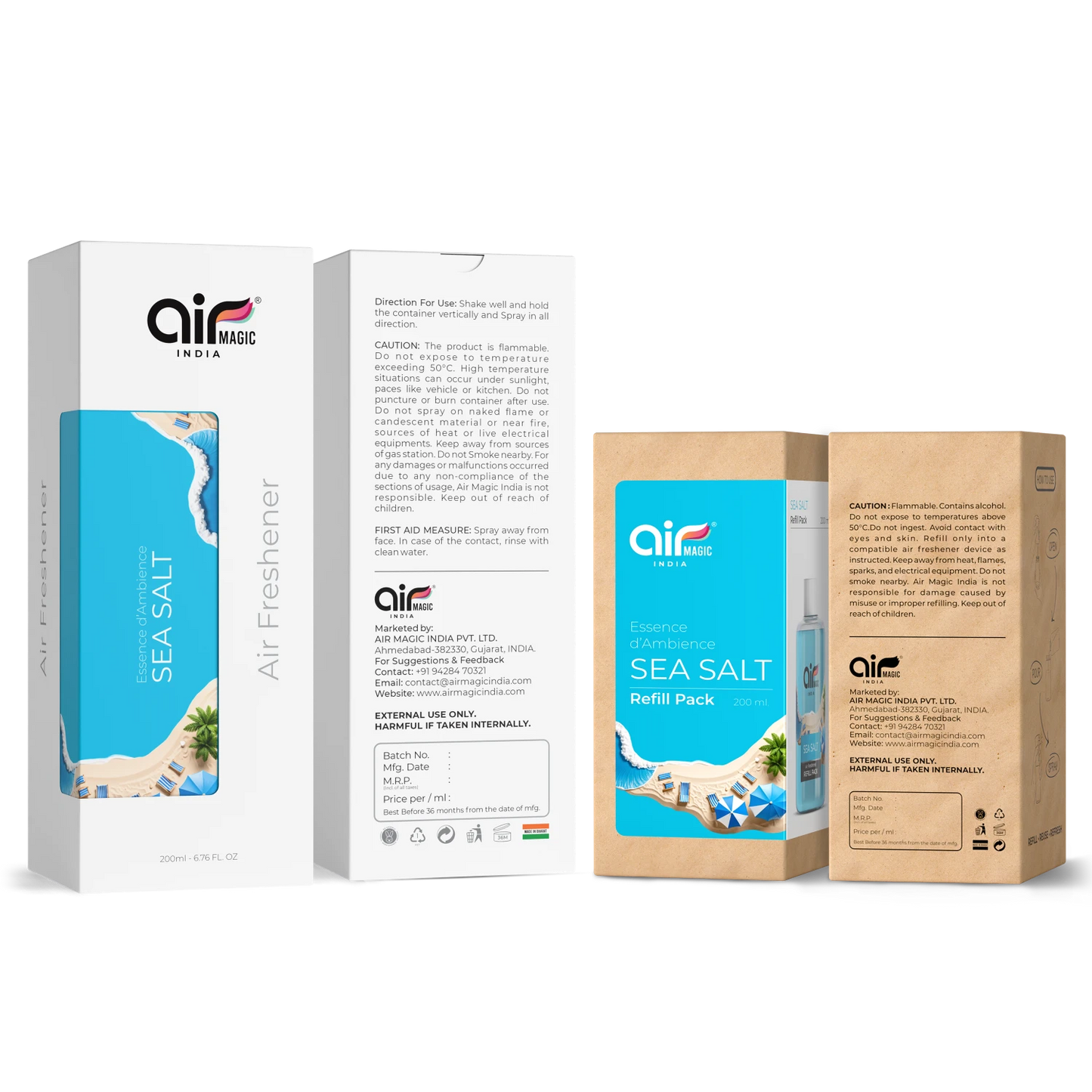 Sea Salt – Clean & Coastal | Aquatic Air Freshener for Home & Office
