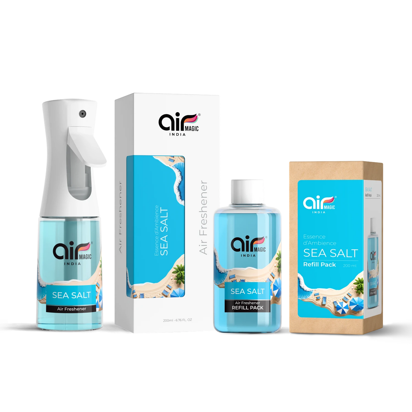 Sea Salt – Clean & Coastal | Aquatic Air Freshener for Home & Office