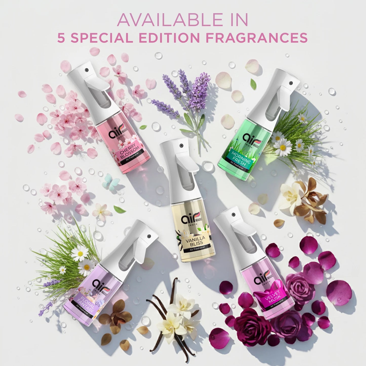 Floral Fantasy – Blooming & Graceful | Special Edition Air Freshener for Home & Office