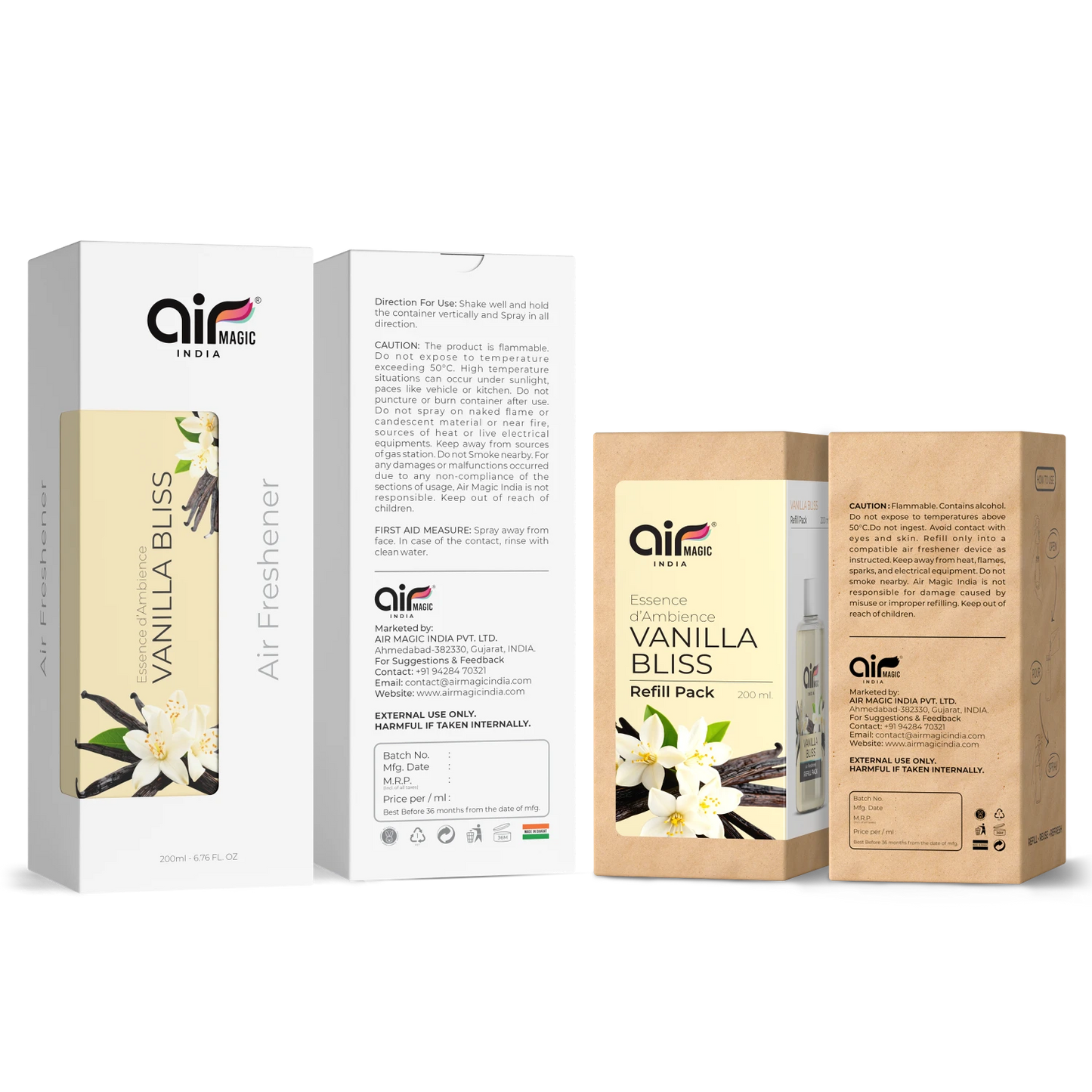 Vanilla Bliss – Warm & Cozy | Special Edition Air Freshener for Home & Office